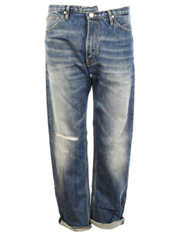 golden goose jeans front