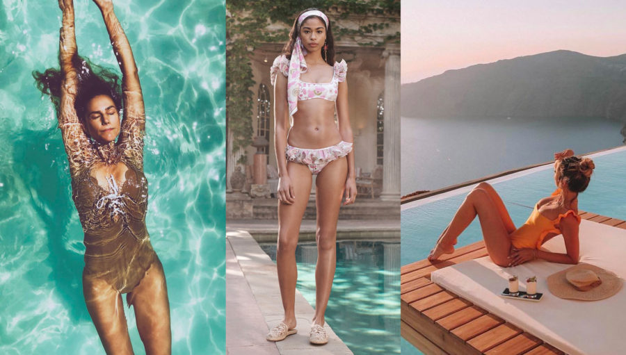 one-piece and two-piece women’s fashion luxury swimsuits SS19