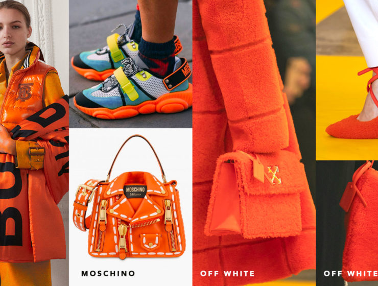 pantone orange luxury fashions