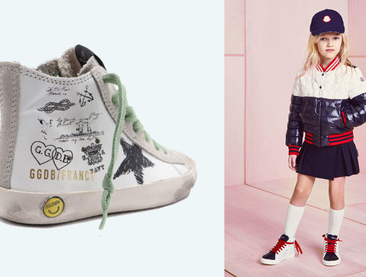 holiday kids clothing and accessories on italist.com - Golden Goose sneakers and Moncler puffer jackets