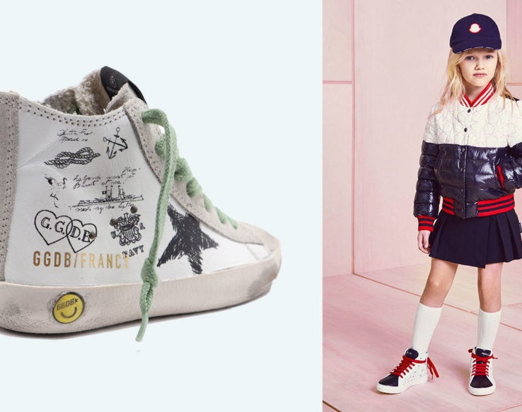 holiday kids clothing and accessories on italist.com - Golden Goose sneakers and Moncler puffer jackets