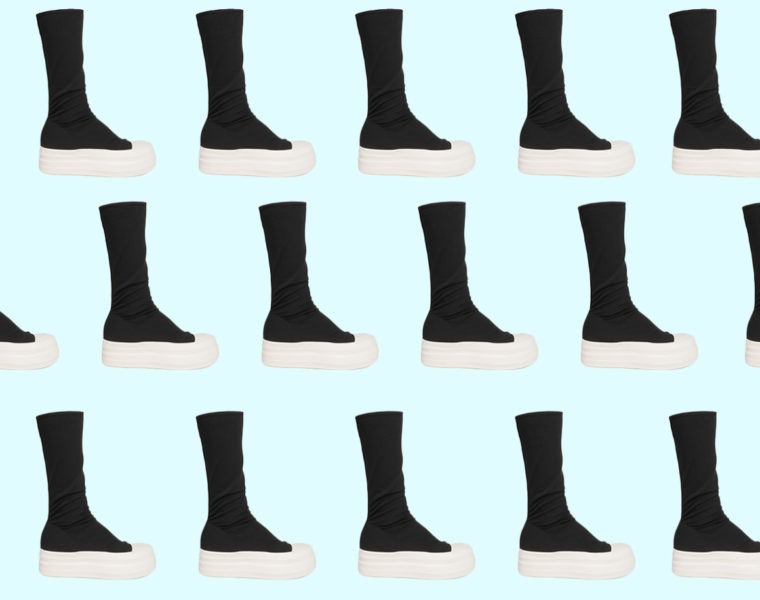 rick owens drkshdw sock sneakers