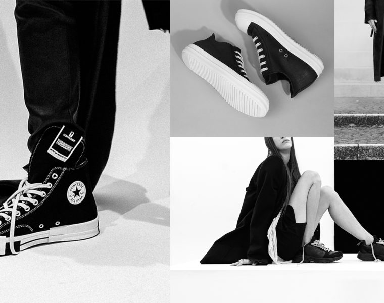 rick owens converse square toe sneakers