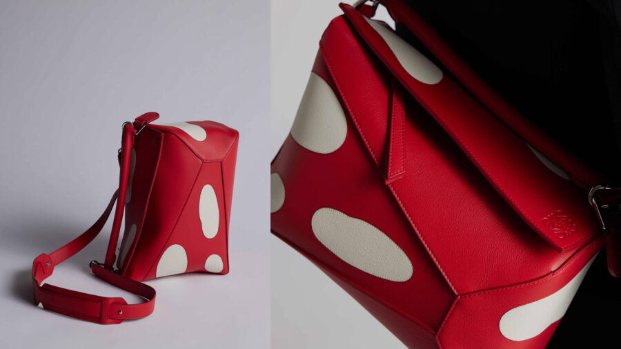 loewe puzzle bag mushroom red
