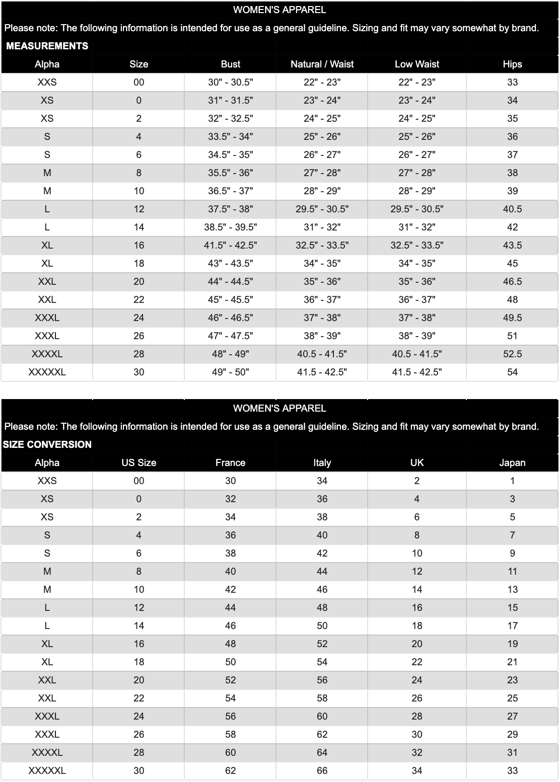 Isabel Marant Etoile Size Chart