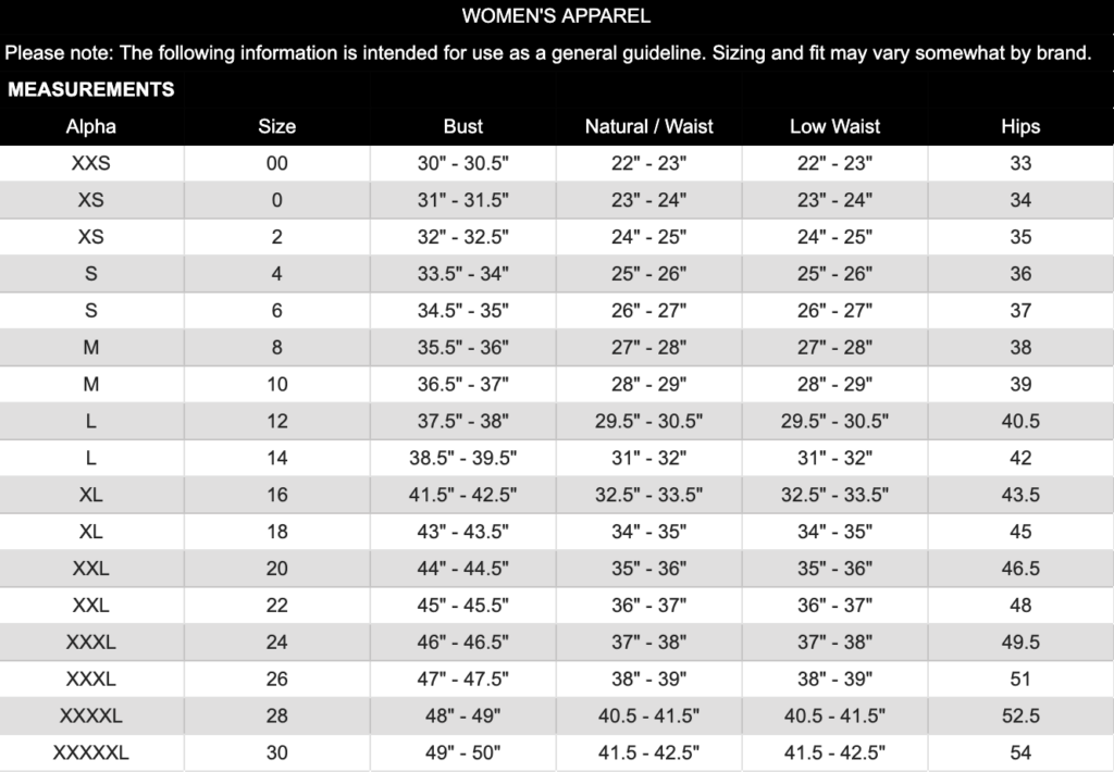 givenchy women size chart on italist
